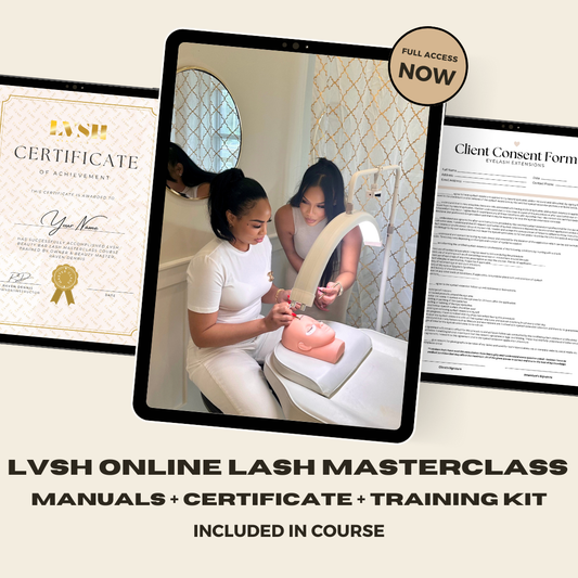 LVSH ONLINE LASH TRAINING MASTERCLASS